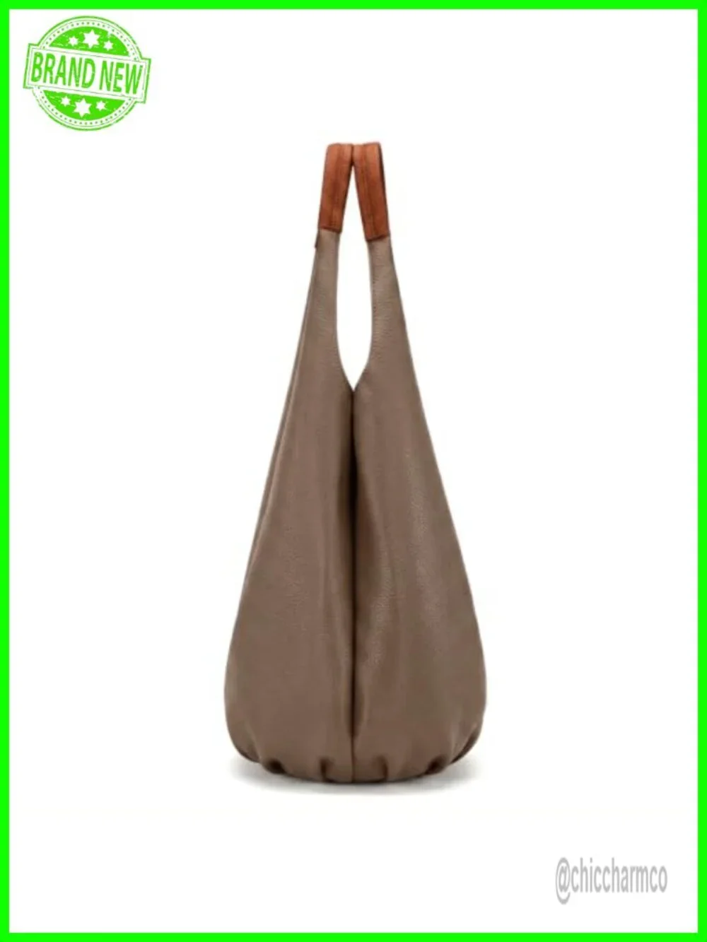 Slouchy Hobo Bag Set with Tassels Magnetic Closure Faux Leather Shoulder Bag